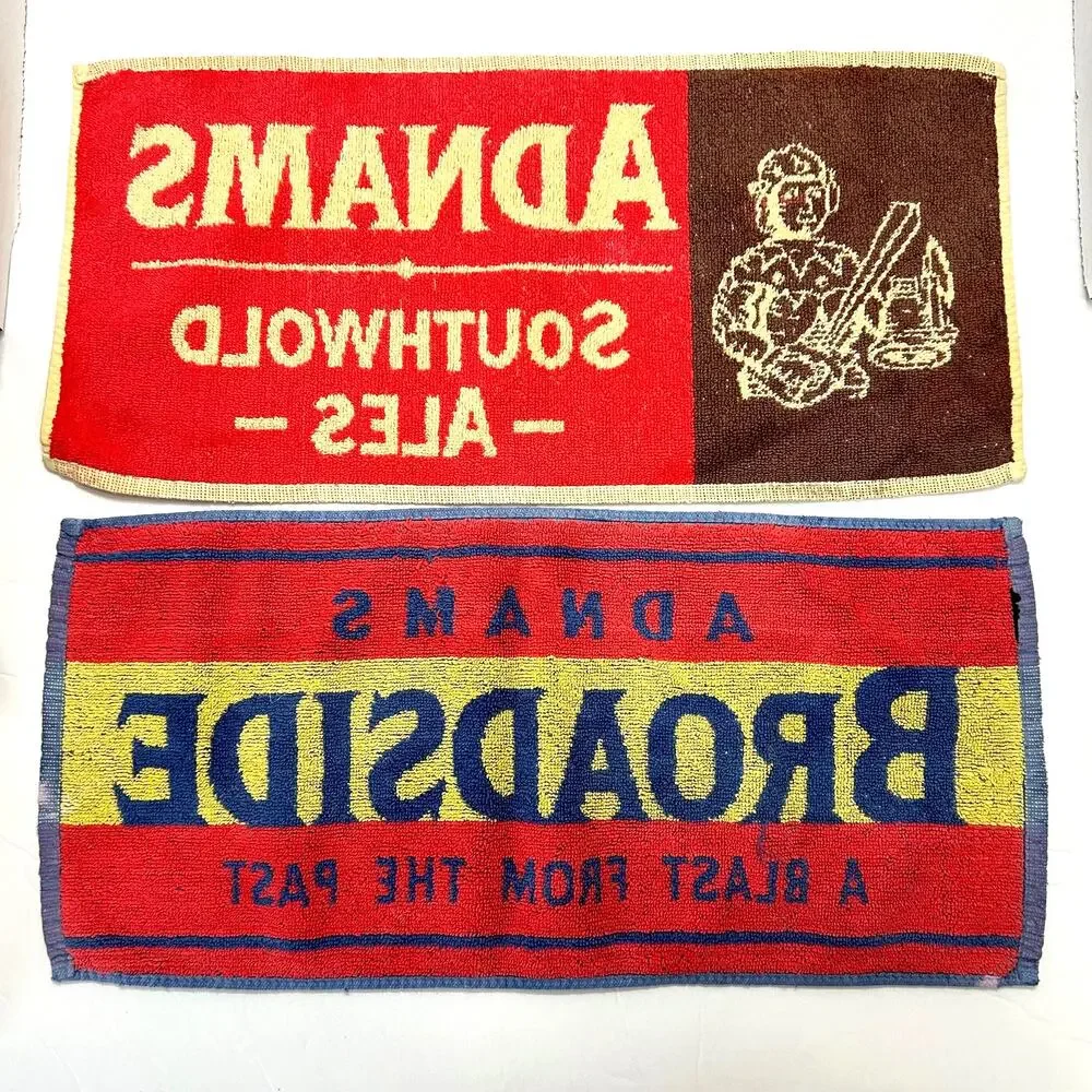Vintage Bar Towels Adnams Southwold Ales England Lot‎ of 2